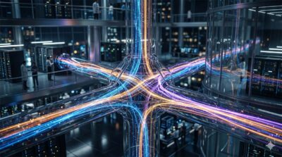 A visual representation of the Five States of Data flowing through a modern enterprise decisioning architecture.
