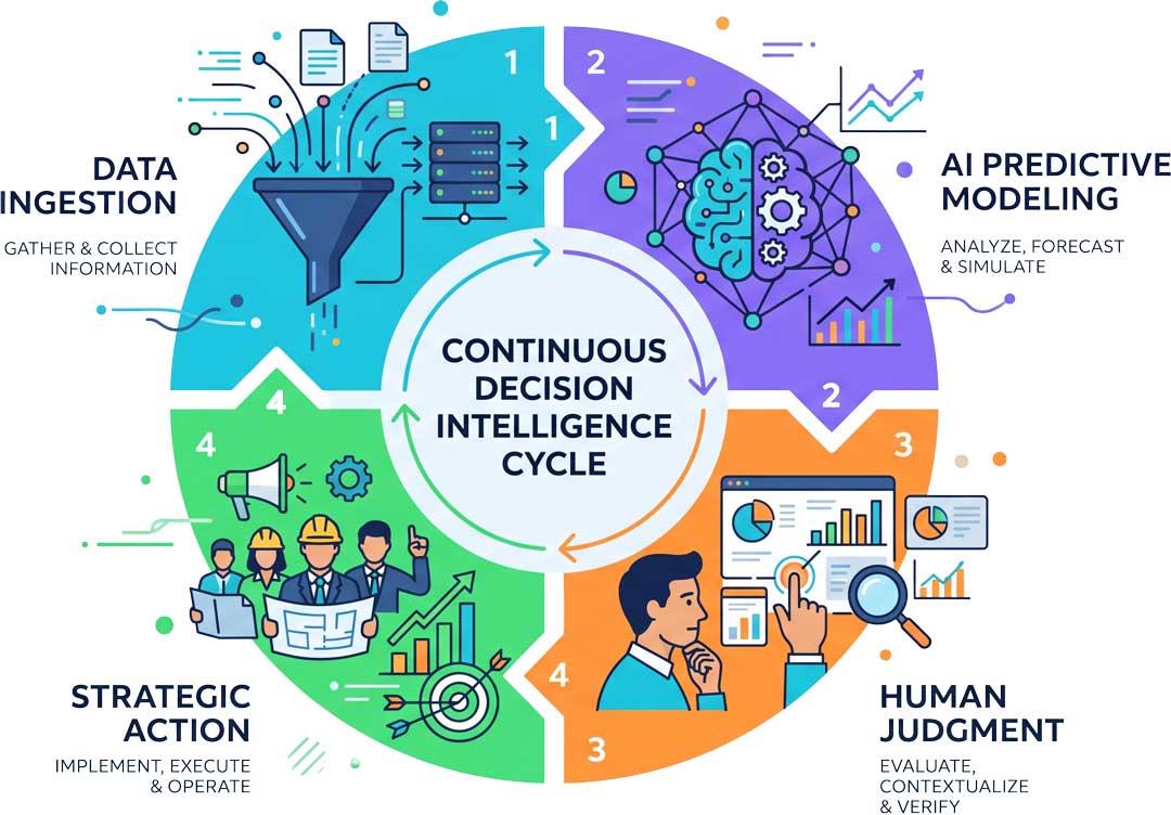 decision intelligence framework infographic